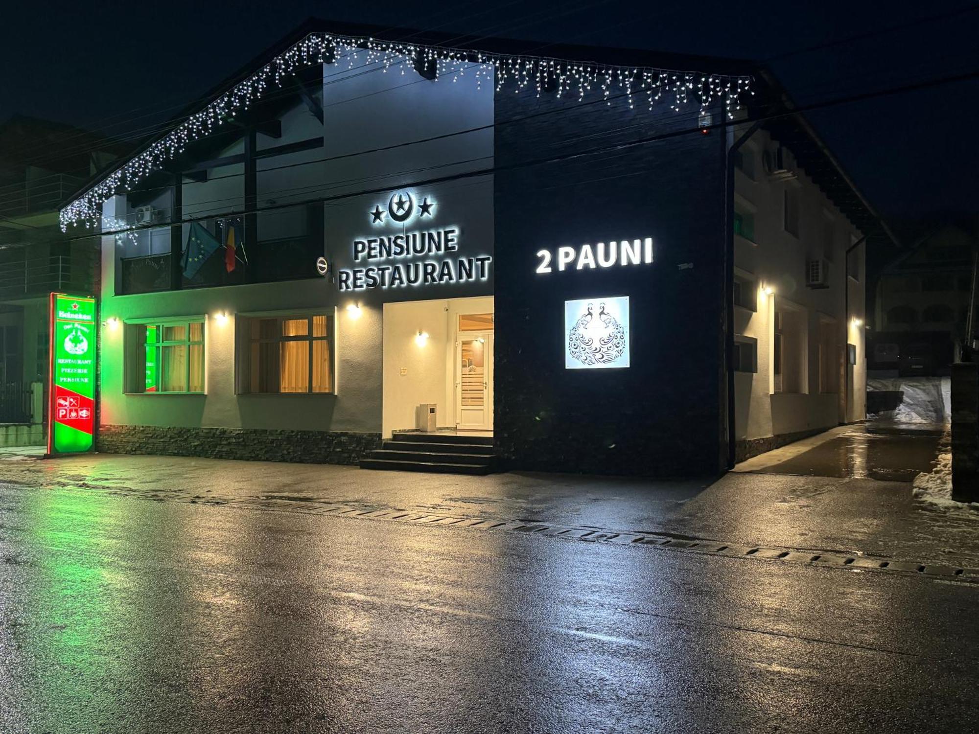 Pensiune Restaurant Pizzerie 2 Pauni Borşa Dış mekan fotoğraf